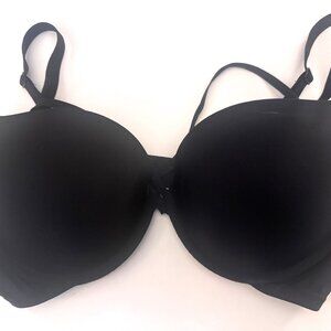 Victoria's Secret Black Push Up Bra Criss-Cross Strap in Front Underwire Size 36